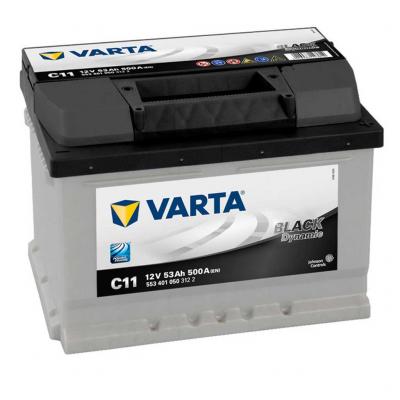 Varta Black Dynamic C11 akkumulátor, 12V 53Ah 500A J+ EU, alacsony